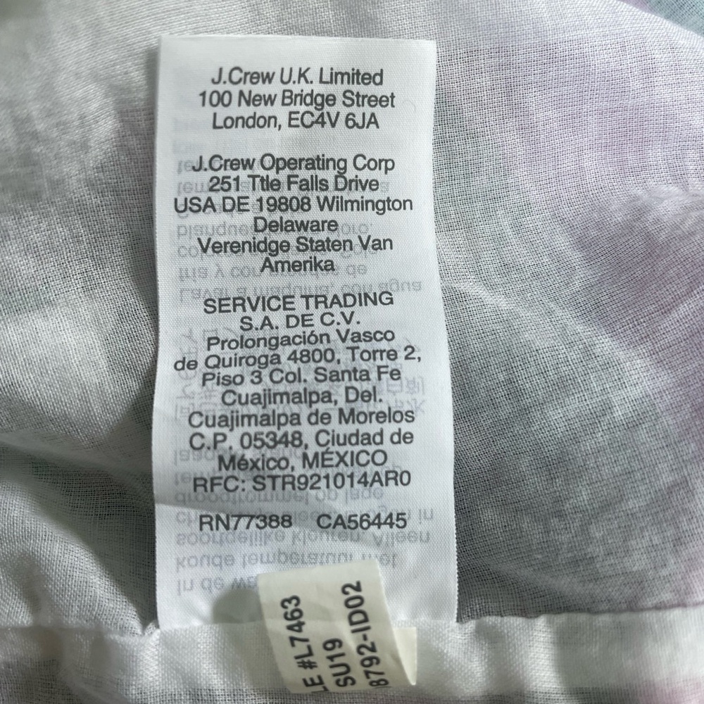 J.Crew Organic Cotton Wedding Guest Midi Dress L | Print Boho graduation dress - Picture 11 of 12